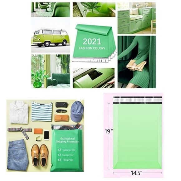 Poly Mailers XLarge Size Bags 50pc Starter Pack w/Stickers - Picture 4 of 16